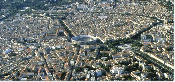 Vue de Nîmes - Gard (30), état des risques (ERP)