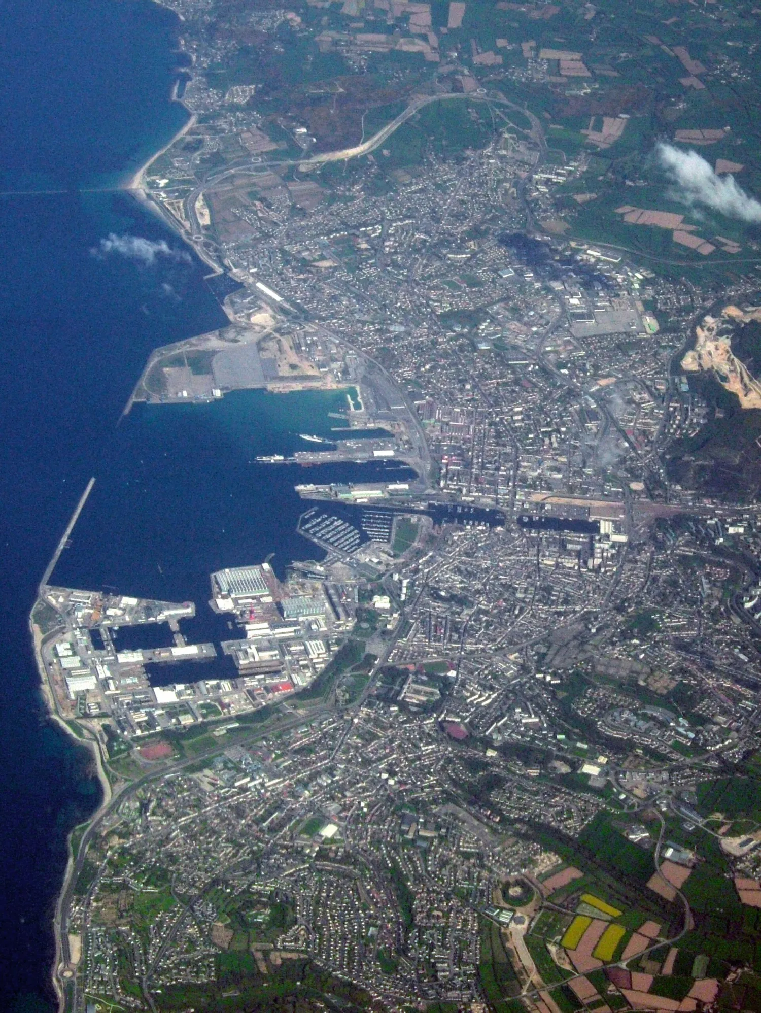 Vue de Cherbourg-en-Cotentin - Manche (50), état des risques (ERP)
